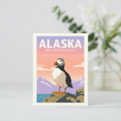 Alaska Vintage Briefkaart (Staand voorkant)