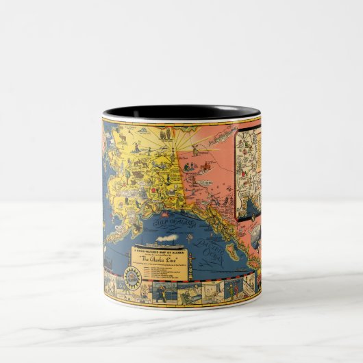 Alaska Vintage Illustratie Mok (Center)