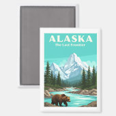 Alaska Vintage Magneet (Voorkant / Achterkant)