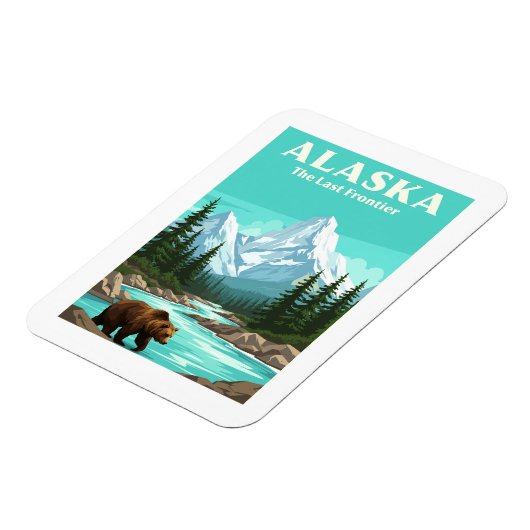 Alaska Vintage Magneet (Linkerzijde)