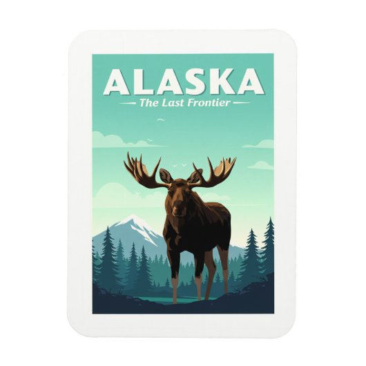Alaska Vintage Magneet (Verticaal)