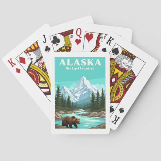 Alaska Vintage Pokerkaarten (Achterkant)
