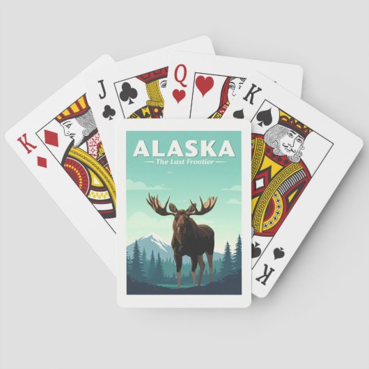 Alaska Vintage Pokerkaarten (Achterkant)