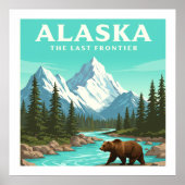 Alaska Vintage Poster (Voorkant)