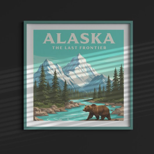 Alaska Vintage Poster