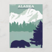 Alaska vintage poster briefkaart (Voorkant)