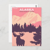 Alaska vintage poster briefkaart (Voorkant / Achterkant)