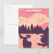 Alaska vintage poster feestdagenkaart (Voorkant / Achterkant)