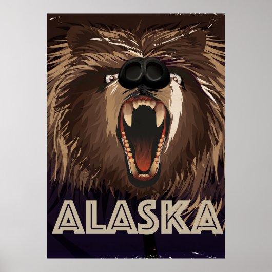 Alaska vintage-poster poster (Voorkant)