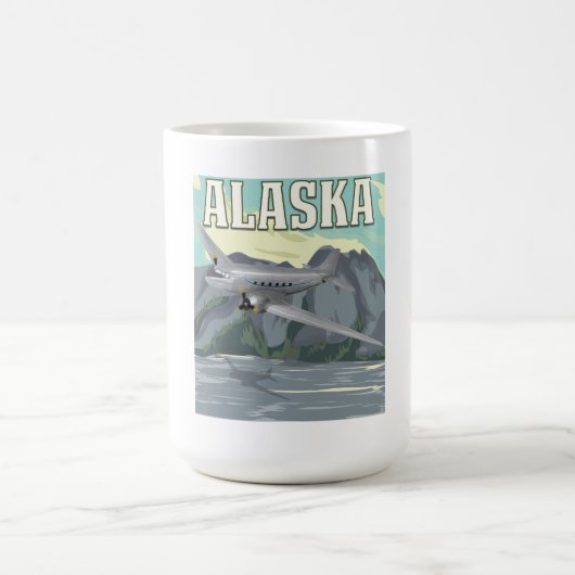 Alaska Vintage Reisposter Koffiemok (Center)