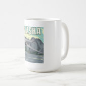 Alaska Vintage Reisposter Koffiemok (Voorkant rechts)