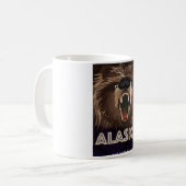 Alaska vintage reisposter koffiemok (Voorkant links)