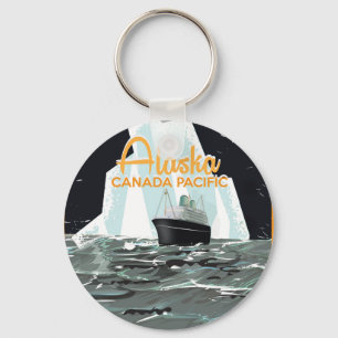 Alaska vintage reisposter sleutelhanger