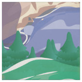 Alaska vintage reisposter. stof (Swatch)