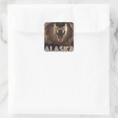 Alaska vintage reisposter vierkante sticker (Tas)
