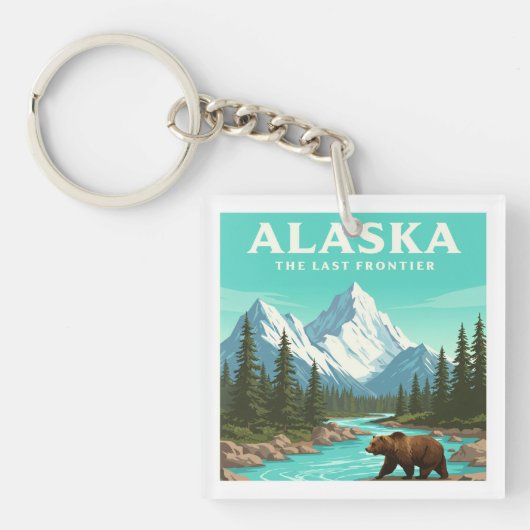 Alaska Vintage Sleutelhanger (Voorkant)