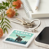 Alaska Vintage Sleutelhanger (Voorkant Rechts)