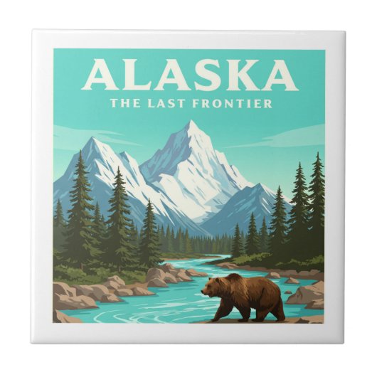 Alaska Vintage Tegeltje (Voorkant)