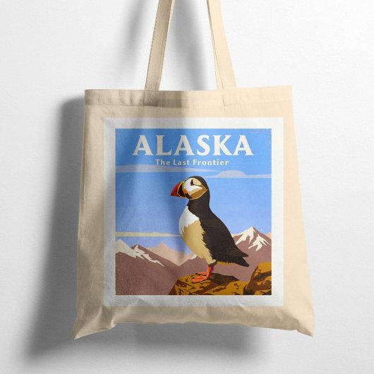 Alaska Vintage Tote Bag