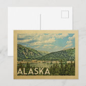 Alaska Vintage Travel Briefkaart (Voorkant / Achterkant)