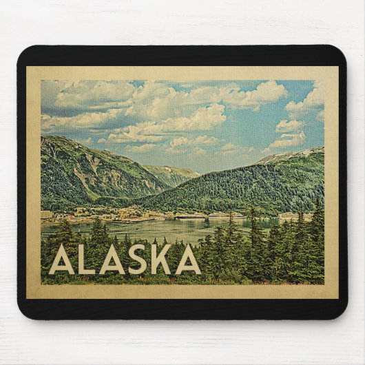 Alaska Vintage Travel Muismat (Voorkant)