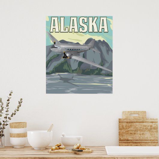 Alaska Vintage Travel Poster (Keuken)