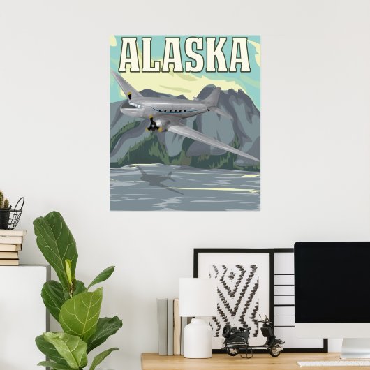 Alaska Vintage Travel Poster (Thuiskantoor)