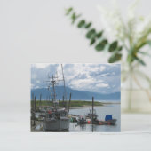 Alaska Vissen Boat Briefkaart (Staand voorkant)
