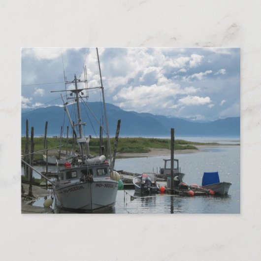 Alaska Vissen Boat Briefkaart (Voorkant)