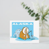 Alaska Vissen Briefkaart (Staand voorkant)