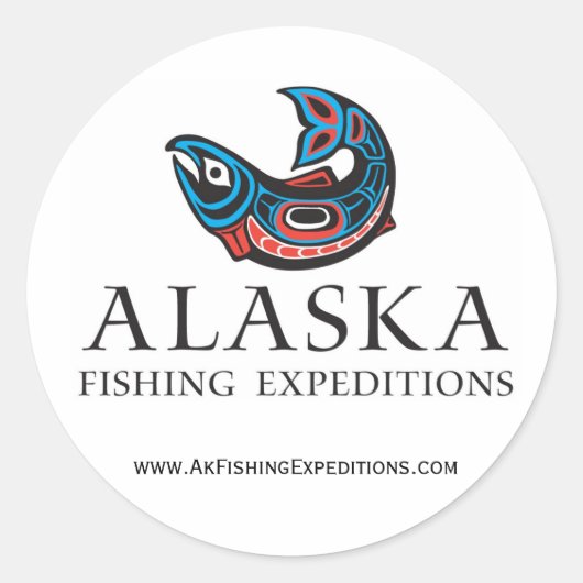 Alaska Vist Expedities sticker (Voorkant)