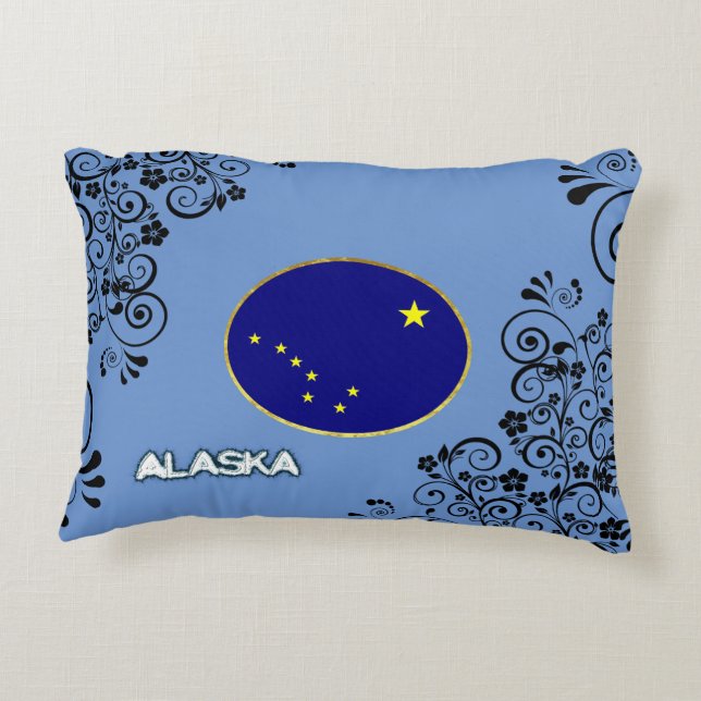 Alaska vlag accent kussen (Achterkant)