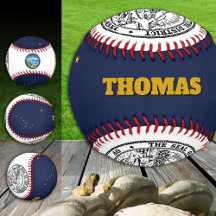 Alaska Vlag, Alaska, Monogram/Honkbalballen