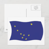 Alaska Vlag Ansichtkaart Briefkaart (Voorkant / Achterkant)