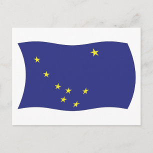 Alaska Vlag Ansichtkaart Briefkaart
