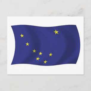 Alaska Vlag Ansichtkaart Briefkaart