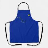 Alaska vlag apron schort (Voorkant)