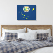 Alaska vlag canvas afdruk (Insitu (Slaapkamer))