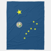 Alaska vlag fleece deken (Voorkant)