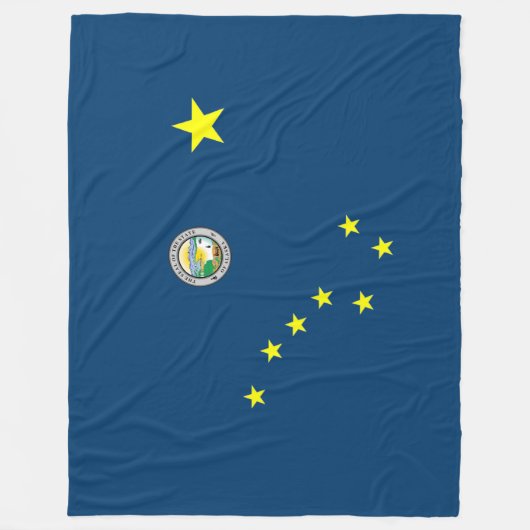 Alaska vlag fleece deken (Voorkant)