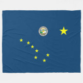 Alaska vlag fleece deken (Voorkant (Horizontaal))
