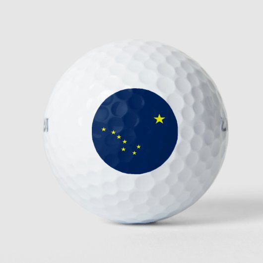 Alaska vlag golfballen (Voorkant)