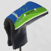 Alaska vlag golfheadcover (3/4 voorkant)