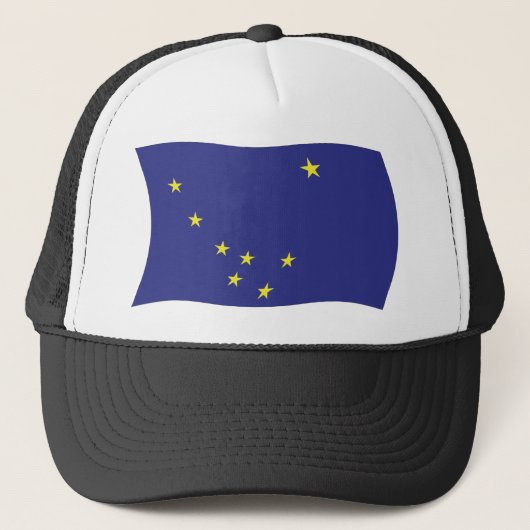 Alaska Vlag Hoed Trucker Pet (Voorkant)