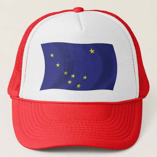 Alaska Vlag Hoed Trucker Pet (Voorkant)