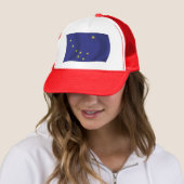 Alaska Vlag Hoed Trucker Pet (In situ)