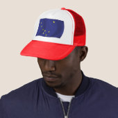 Alaska Vlag Hoed Trucker Pet (In situ)