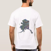 Alaska Vlag + Kaart T-shirt (Achterkant)