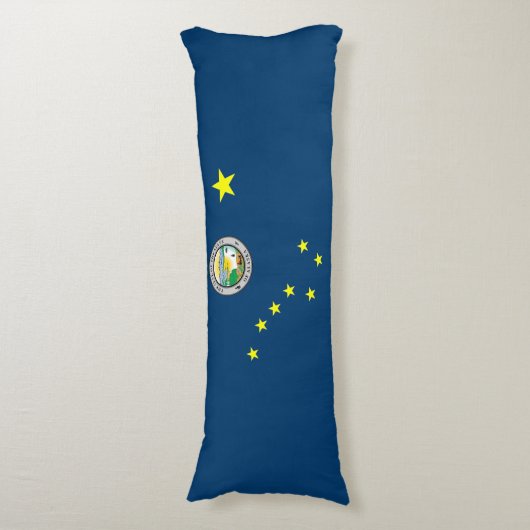 Alaska vlag lichaamskussen (Voorkant Verticaal)