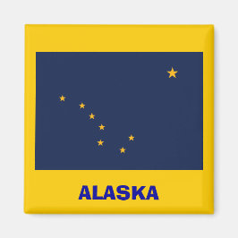 Alaska* Vlag magneet / Alaska Sjunker Magneten